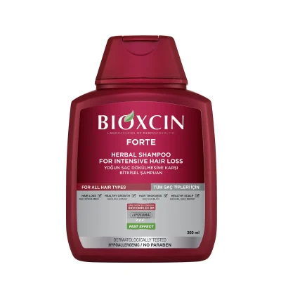خرید و قیمت شامپو مو بیوکسین مدل فورت BIOXCIN FORTE حجم 300 میلی لیتر