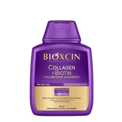 خرید و قیمت شامپو مو بیوکسین مدل مدل کلاژن و بیوتین BIOXCIN BIOTIN & COLLAGEN حجم 300 میلی لیتر