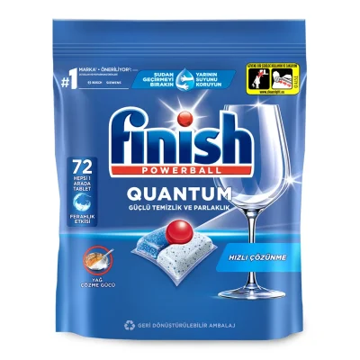 خرید و قیمت قرص ماشین ظرفشویی فینیش کوانتوم finish QUANTUM بسته 72 عددی