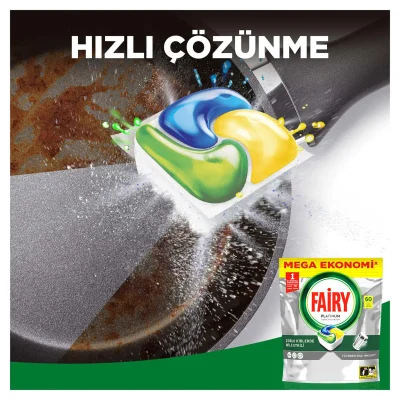 خرید و قیمت قرص ماشین ظرفشویی فیری پلاتینیوم FAIRY PLATINUM بسته 60 عددی