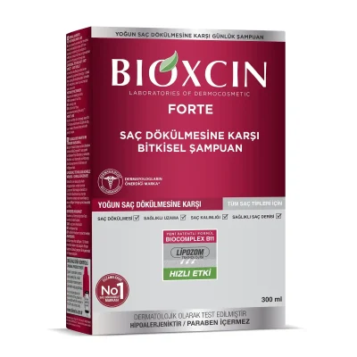 خرید و قیمت شامپو مو بیوکسین مدل فورت BIOXCIN FORTE حجم 300 میلی لیتر