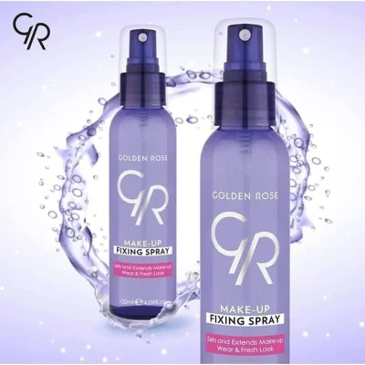 خرید و قیمت اسپری فیکس گلدن رز GOLDEN ROSE Fixing Spray حجم ۱۲۰ میلی لیتر
