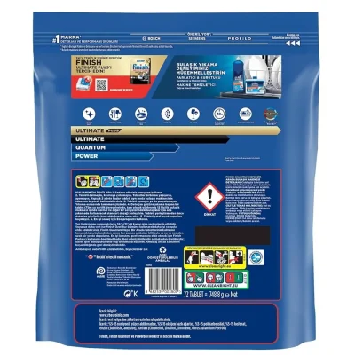 قرص ماشین ظرفشویی فینیش کوانتوم finish QUANTUM بسته 72 عددی