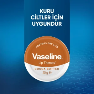خرید و قیمت بالم لب وازلین قهوه ای مدل کاکائو Vaseline COCOA BUTTER حجم 20 میلی لیتر