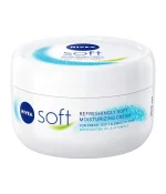 خرید و قیمت کرم مرطوب کننده کاسه ای نیوا سری سافت NIVEA soft حجم 300 میلی لیتر