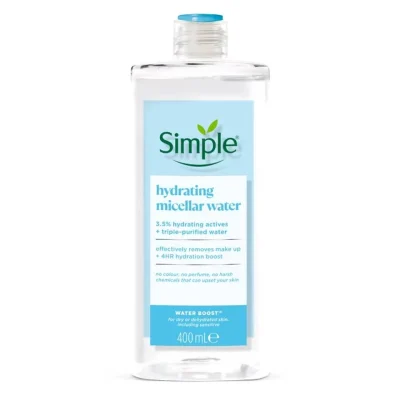 خرید و قیمت میسلار واتر آبرسان سیمپل Simple Hydrating Micellar Water حجم 400 میلی لیتر