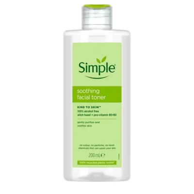 خرید و قیمت تونر سیمپل Simple Soothing Facial Toner حجم 200 میلی لیتر