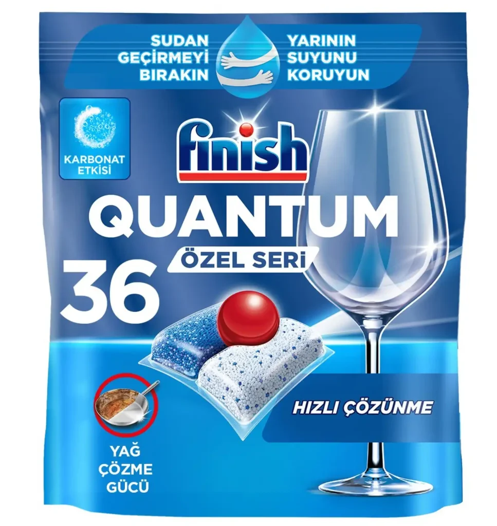 قرص ماشین ظرفشویی فینیش کوانتوم finish QUANTUM بسته 36 عددی