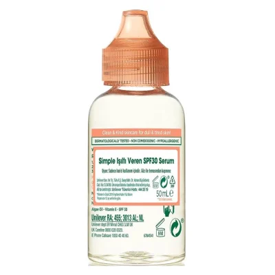 خرید و قیمت سرم جوان ساز و سرم روشن‌کننده سیمپل Simple protect 'N' glow حجم 50 میلی لیتر
