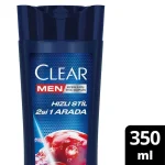 خرید و قیمت شامپو مو ضد شوره کلیر مردانه دوکاره 2 در 1 CLEAR MEN Hızlı Stil 2’si 1 Arada حجم 350 میلی لیتر