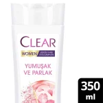 خرید و قیمت شامپو مو ضد شوره کلیر زنانه نرم و درخشان CLEAR WOMEN Yumuşak ve Parlak حجم 350 میلی لیتر