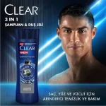 خرید و قیمت شامپو مو ضد شور کلیر مردانه شامپو و ژل دوش CLEAR MEN Şampuan & Duş Jeli حجم 350 میلی لیتر
