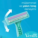 خرید و قیمت خود تراش زنانه دو تیغ ژیلت ونوس Gillette Simply Venus بسته 4 عددی