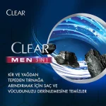شامپو مو ضد شوره کلیر مردانه شامپو و ژل دوش CLEAR MEN Şampuan & Duş Jeli حجم 350 میلی لیتر - Image 4