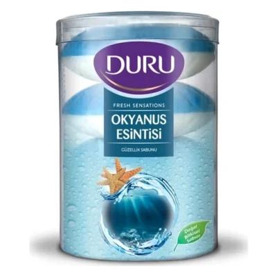 خرید و قیمت صابون حمام دورو لیوانی رایحه اقیانوس DURU OKYANUS TAZELİĞİ بسته ۴ عددی (4۰۰ گرم)