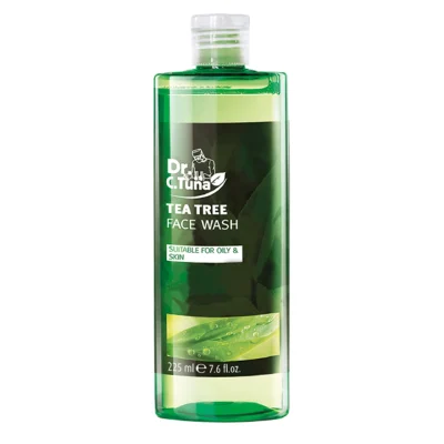 خرید و قیمت ژل شست‌وشوی صورت دکتر سی تونا مدل درخت چای Dr. C. Tuna TEA TREE FACE WASH حجم 225 میلی لیتر