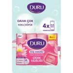 صابون حمام دورو رایحه گل‌های بهاری DURU ÇİÇEK TAZÉLİĞİ بسته ۴ عددی (۶۰۰ گرم) - Image 2