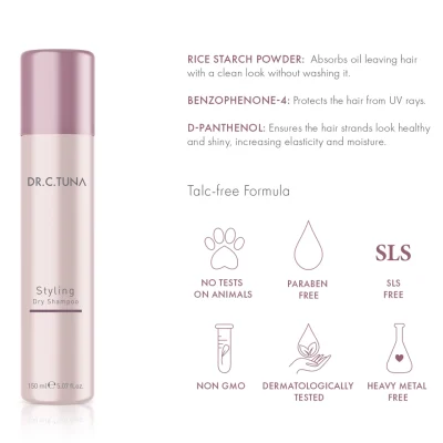 خرید و قیمت شامپو خشک دکتر سی تونا Dr. C. Tuna Dry Shampoo حجم 150 میلی لیتر