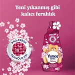 خرید و قیمت مایع نرم‌کننده و خوشبوکننده لباس یوموش اکسترا رایحه شکوفه گیلاس Yumos EXTRA Sakura حجم 1440 میلی لیتر