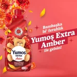خرید و قیمت مایع نرم‌کننده و خوشبوکننده لباس یوموش اکسترا رایحه کهربا Yumos EXTRA Amber حجم 1440 میلی لیتر