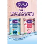 خرید و قیمت صابون حمام دورو لیوانی رایحه گل‌های بهاری DURU ÇİÇEK TAZÉLİĞİ بسته ۴ عددی (4۰۰ گرم)