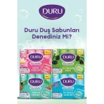 خرید و قیمت صابون حمام دورو رایحه روغن زیتون DURU ZEYTİNYAĞI ÖZLÜ بسته ۴ عددی (۶۰۰ گرم)
