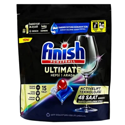 خرید و قیمت قرص ماشین ظرفشویی فینیش التیمیت finish ultimate بسته 15 عددی