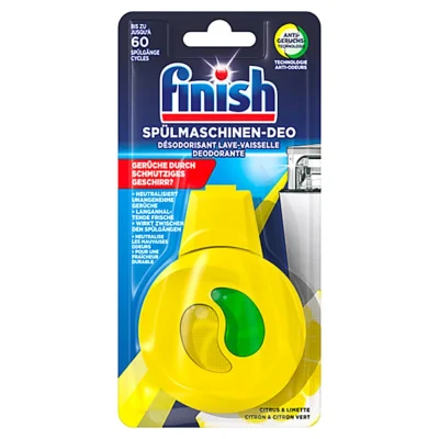 خوشبوکننده و بوگیر ماشین ظرفشویی فینیش رایحه لیمویی finish SPÜLMASCHINEN-DEO