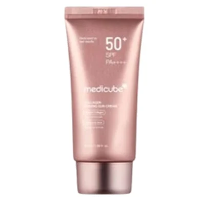 خرید و قیمت کرم ضد آفتاب ضد چروک و روشن کننده پوست کلاژن مدیکیوب medicube COLLAGEN FIRMING SUN CREAM SPF50 حجم 50 میلی لیتر