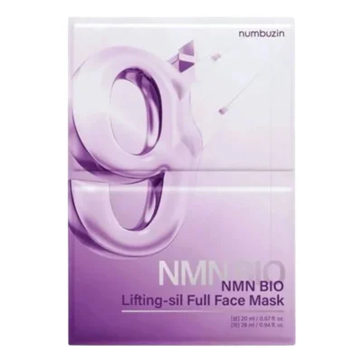 خرید و قیمت ماسک ضد چروک بایو لیفتینگ شماره ۹ نامبوزین numbuzin No.9 Sheet Mask NAD+ BIO Lifting-sil Full Face Mask حجم 10 میلی لیتر