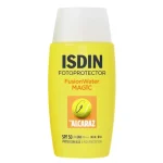 خرید و قیمت کرم ضدآفتاب فیوژن واتر مجیک آلکاراز ISDIN FUSION WATER MAGIC ALCARAZ SPF50 حجم 50 میلی لیتر