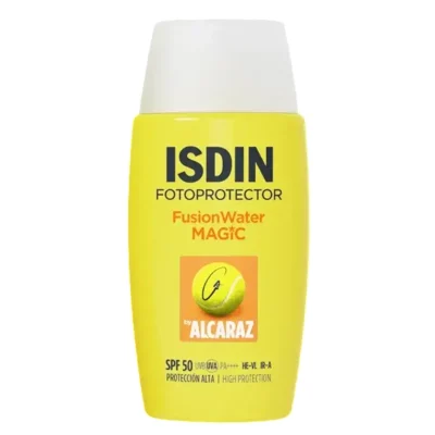 خرید و قیمت کرم ضدآفتاب فیوژن واتر مجیک آلکاراز ISDIN FUSION WATER MAGIC ALCARAZ SPF50 حجم 50 میلی لیتر