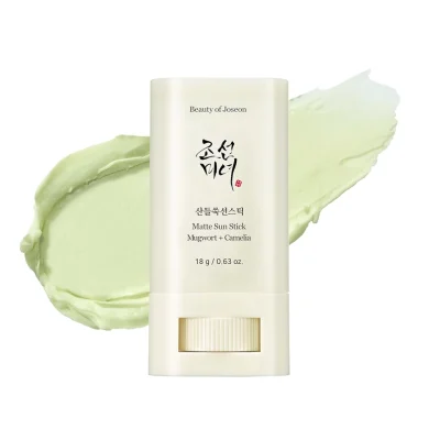 ضد آفتاب استیکی مات کننده بیوتی آف جوسان Beauty Of Joseon Matte Sun Stick Mugwort+Camelia وزن 18 گرم