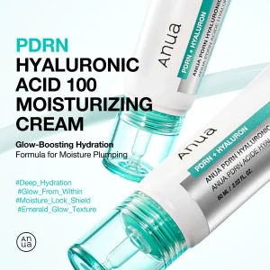 خرید و قیمت کرم مرطوب کننده PDRN و هیالورونیک اسید آنوا Anua PDRN Hyaluronic Acid ۱۰۰ Moisturizing Cream حجم 60 میلی لیتر