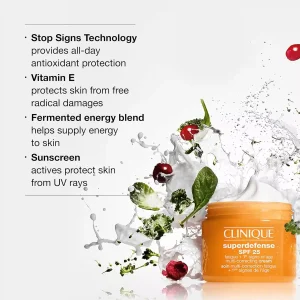 خرید و قیمت کرم روز ضد پیری و ضد خستگی مدل دفاع فوق العاده کلینیک CLINIQUE superdefense spf25 حجم 50 میلی لیتر