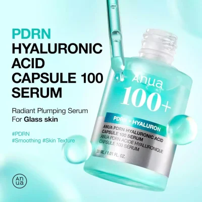 خرید و قیمت سرم آبرسان هیالورونیک اسید و PDRN آنوا Anua PDRN Hyaluronic Acid Capsule ۱۰۰ Serum حجم 30 میلی لیتر