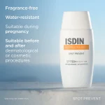 خرید و قیمت کرم ضد آفتاب ضد لک بی رنگ اسپات پریونت ایزدین Isdin Foto Ultra 100 Spot Prevent SPF50 حجم 50 میلی لیتر