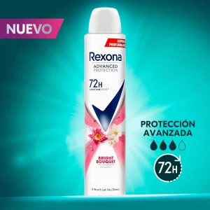 خرید و قیمت اسپری ضد تعریق 72 ساعته زنانه رکسونا رایحه دسته گل روشن Rexona BRIGHT BOUQUET حجم 200 میلی لیتر