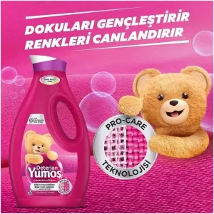 خرید و قیمت مایع لباسشویی یوموش مخصوص لباس های رنگی Yumoş Liquid Detergent Refreshing Care for Coloreds حجم 1690 میلی لیتر