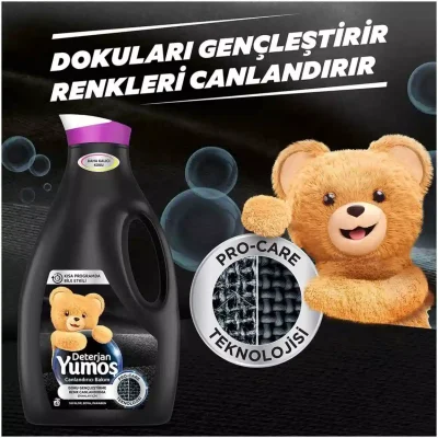 خرید و قیمت مایع لباسشویی یوموش مخصوص لباس های مشکی Yumoş Liquid Care Detergent Black حجم 1690 میلی لیتر