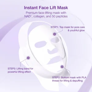 خرید و قیمت ماسک ضد چروک بایو لیفتینگ شماره ۹ نامبوزین numbuzin No.9 Sheet Mask NAD+ BIO Lifting-sil Full Face Mask حجم 10 میلی لیتر 