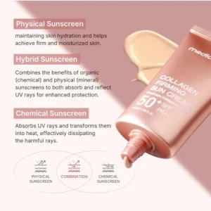 خرید و قیمت کرم ضد آفتاب ضد چروک و روشن کننده پوست کلاژن مدیکیوب medicube COLLAGEN FIRMING SUN CREAM SPF50 حجم 50 میلی لیتر