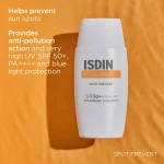 خرید و قیمت کرم ضد آفتاب ضد لک بی رنگ اسپات پریونت ایزدین Isdin Foto Ultra 100 Spot Prevent SPF50 حجم 50 میلی لیتر
