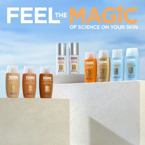 خرید و قیمت کرم ضد آفتاب بی رنگ مجیک فیوژن واتر ایزدین ISDIN FOTOPROTECTOR Fusion Water MAGIC SPF50 حجم 50 میلی لیتر