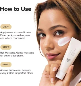 خرید و قیمت ضد آفتاب سبوس برنج و غلات پروبیوتیک بیوتی آف جوسان (SPF۵۰+ PA++++) BEAUTY OF JOSEON Relief Sun Rice + Probiotics حجم 50 میلی لیتر