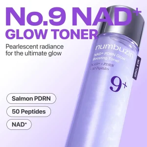تونر پپتاید PDRN و NAD شماره ۹ درخشان تقویت کننده و ضد چروک نامبوزین numbuzin No.9NAD+ PDRN Glow Boosting Toner حجم 150 میلی لیتر