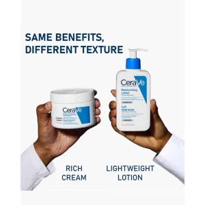 خرید و قیمت آبرسان و مرطوب کننده پوست خشک تا نرمال سراوی‌ CeraVe Moisturising Cream وزن 340 گرم