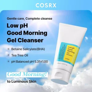 خرید و قیمت ژل شستشوی صورت کوزارکس مدل گود مورنینگ با PH پایین Cosrx Low pH Good Morning Gel Cleanser حجم 150 میلی لیتر