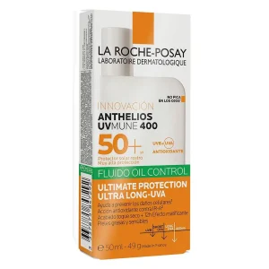 خرید و قیمت کرم ضد آفتاب بی رنگ کنترل چربی فلویید لاروش پوزای LA ROCHE POSAY ANTHELIOS UVMUNE 400 OIL CONTROL FLUID SPF50 حجم 50 میلی لیتر