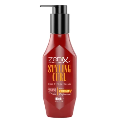 خرید و قیمت کرم موی فر کننده مو زنیکس zenix hair style cream curl حجم 115 میلی لیتر
